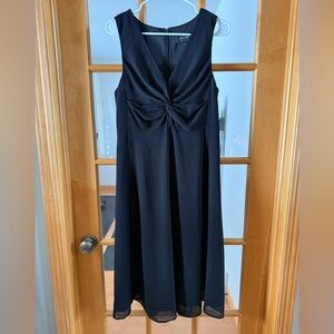 Banana Republic Factory Black Twist-Front Maxi Dress